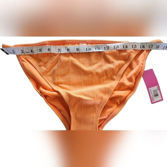 $30 Juniors' Ninety-Nine° Bikini Swim Bottoms XXL 19 NWT Nectarine Orange NWT - Picture 6 of 7